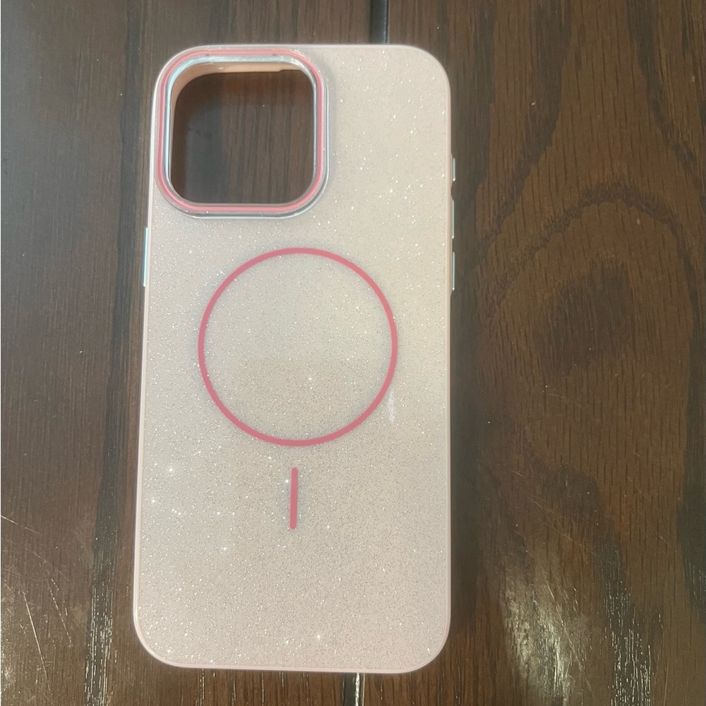 iPhone 15 ProMax Glitter Pink Phone Case